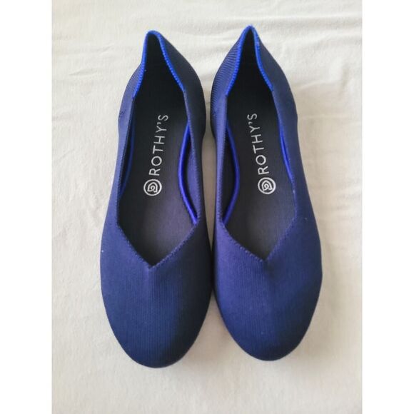 Rothy’s The Flat Maritime Navy Ballet Flats Women’s Size 9.5 Washable Shoes - Picture 2 of 6